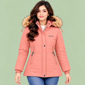 Girl's Fur Hooded Winter Jacket | TEVR
