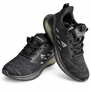 Ajanta Impakto Men's Black Sports Running Shoes