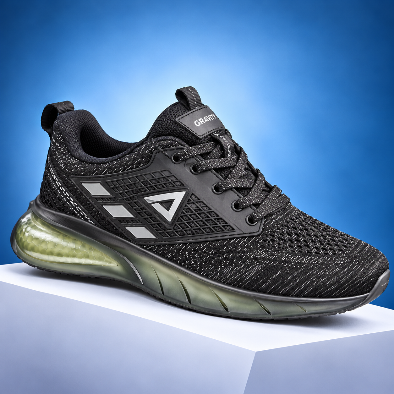 Ajanta Impakto Men's Black Sports Running Shoes - Image 5