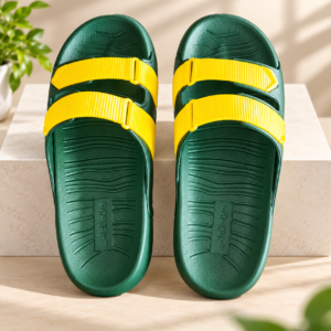 Wingo Men's Green Casual Slides Slippers