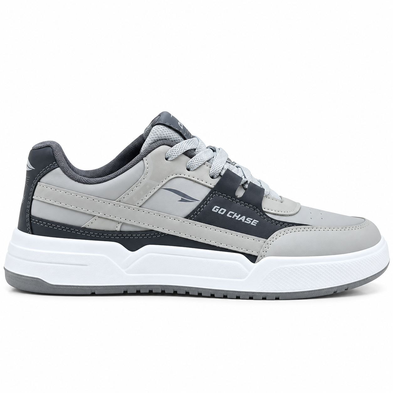 Asian Unicorn-13 Men's Casual Sneakers Light Grey | Dark Grey Shoes - Image 4
