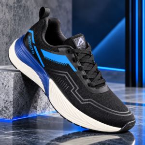 Ajanta Impakto SSG Men's Black Sports Shoes