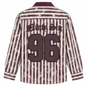 BLACKETT Cream Striped Full Sleeve Shirt