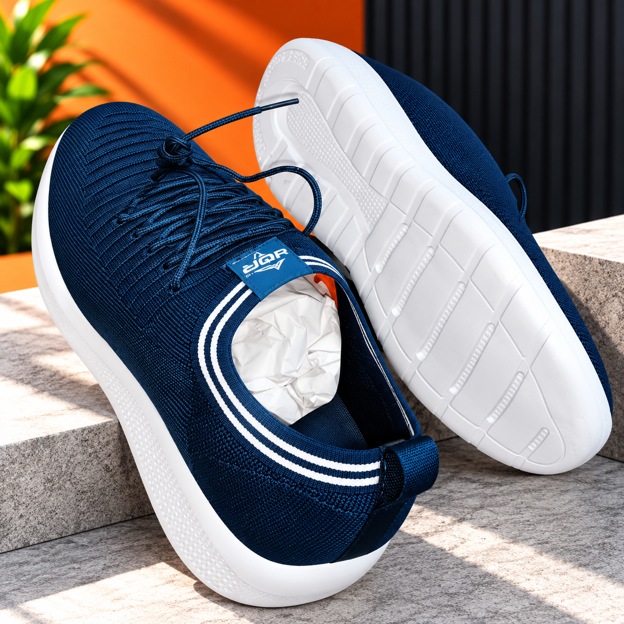 JQR Sports Moj Men's Navy Blue Running|Walking Shoes - Image 4