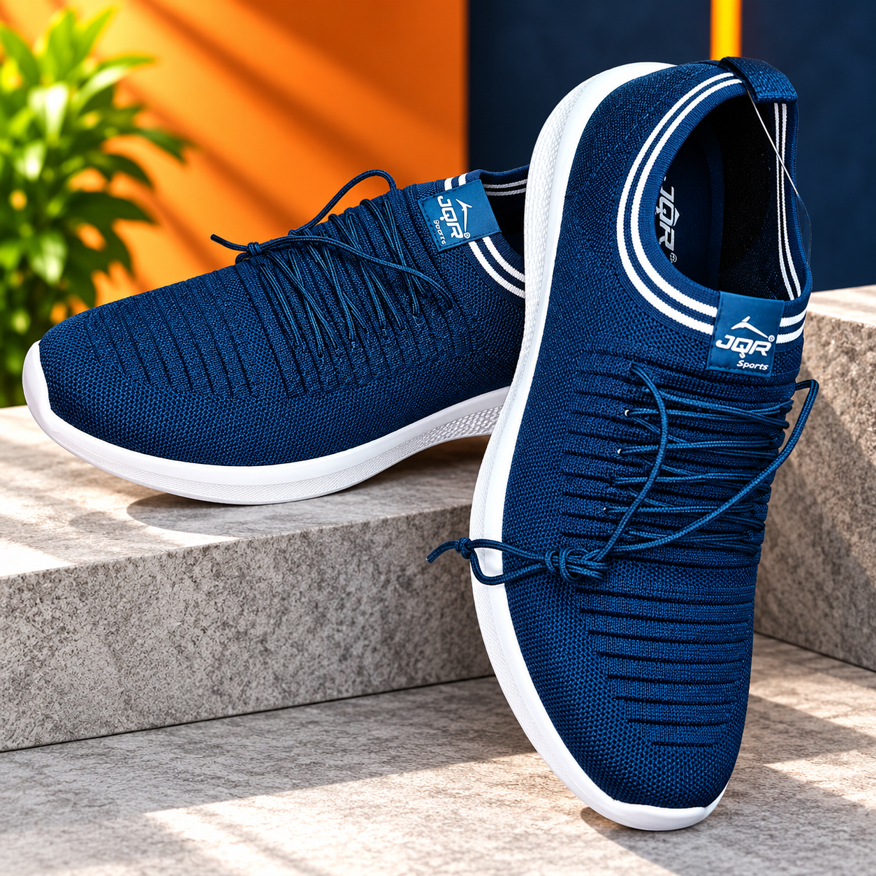 JQR Sports Moj Men's Navy Blue Running|Walking Shoes