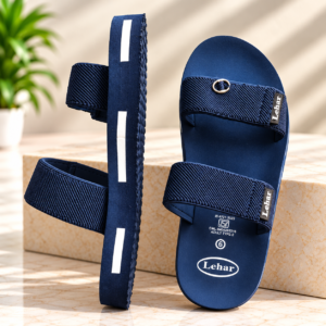 Lehar Men's Navy Blue Slides Sandals