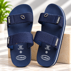 Lehar Men's Navy Blue Slides Sandals