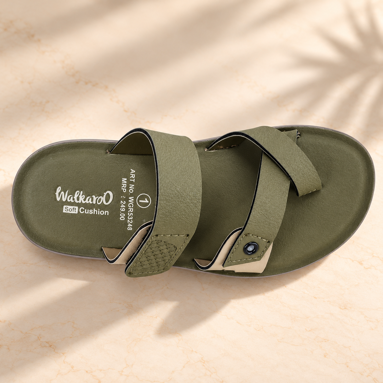 Walkaroo Men's Soft Cushion Casual Sandals - Image 4