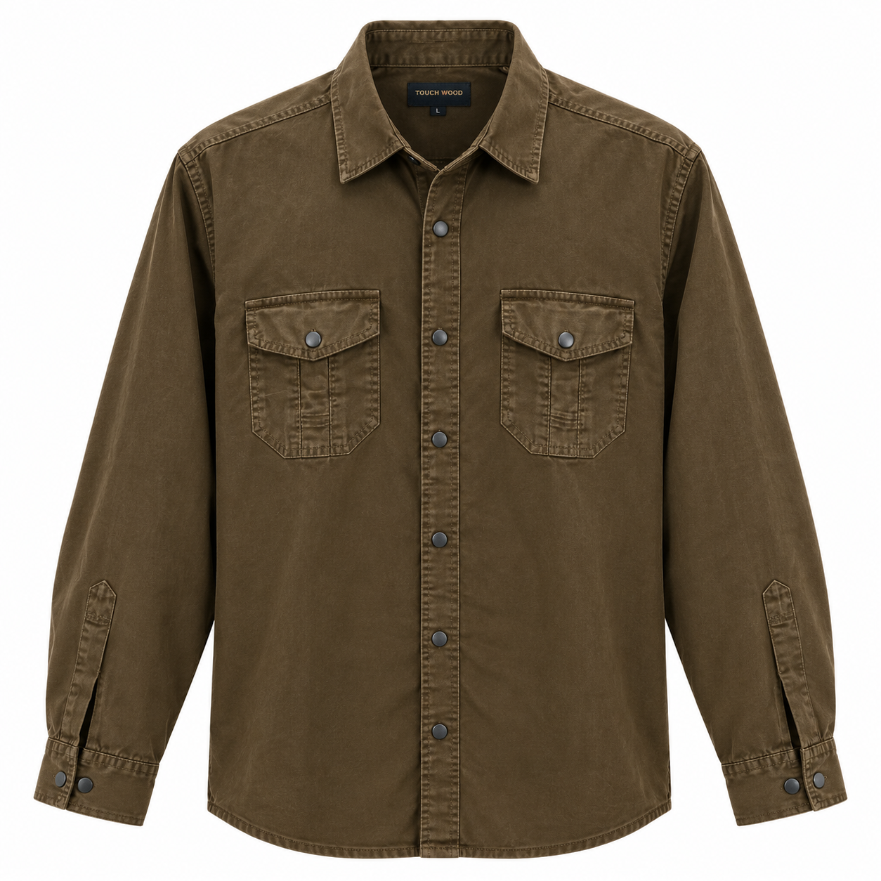 TOUCH TWO WAY Men’s Premium Denim Shirt - Image 3
