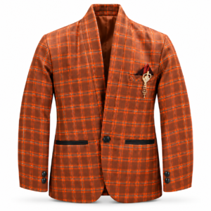 Boys Premium Checked Blazer / Coat