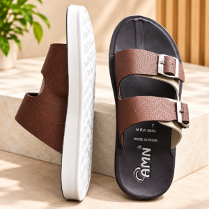 AMN Men's Buckle Slippers
