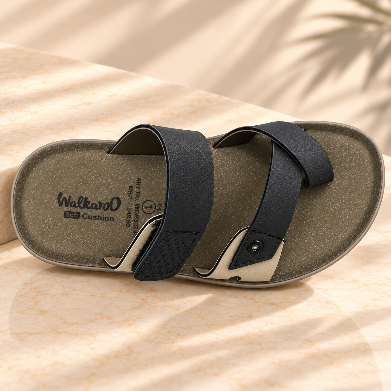 Walkaroo Men's Soft Cushion Casual Sandals - Image 9