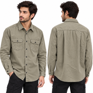 TOUCH TWO WAY Men’s Premium Denim Shirt