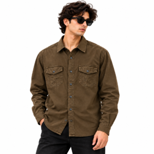 TOUCH TWO WAY Men’s Premium Denim Shirt