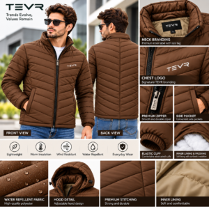 Lightweight Quilted Puffer Jacket | Men | TEVR
