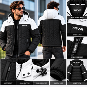 Two-Tone Hooded Winter Jacket | Men | TEVR
