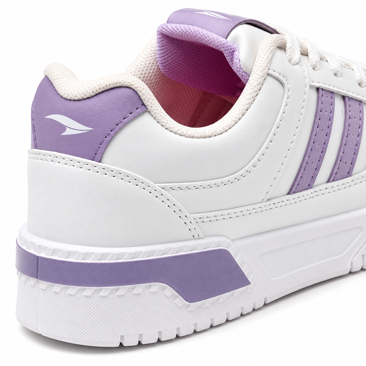Asian Paradise 12 SPL Girls Casual Sneakers Off White Lavender Shoes - Image 4